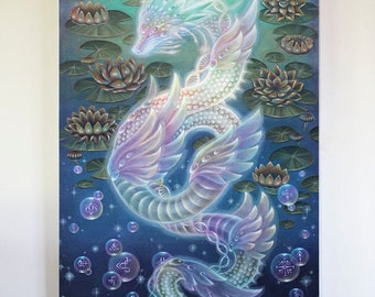 Art Tapestry  "Naga of the Golden Lotus"