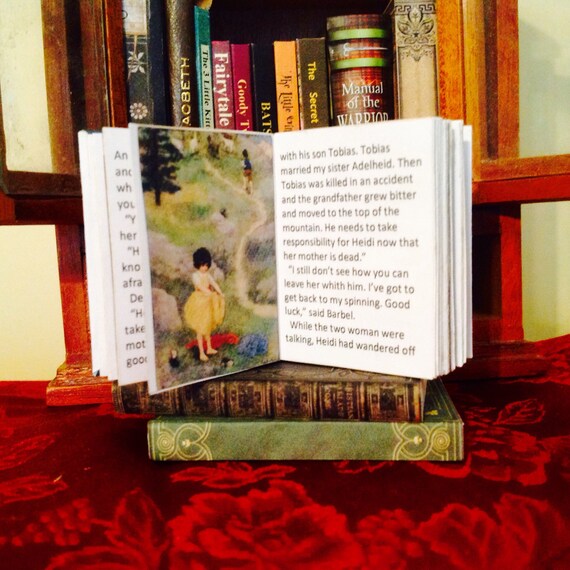 HEIDI Color Illustrated Readable Miniature Book Dollhouse 1:12 Scale Spyri 