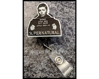 Badge Reel | Badge holder | Ghost tv show | Lanyard | Character reel | older brother | popular unnatural happenings show | ADD beads!