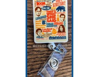 Badge Reel | Badge holder | Lanyard | That's what she said | supervisor | manager | work staff | funny comedy TV show | snarky | ADD beads!