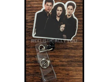 Badge Reel | Badge holder | Lanyard | I wanna suck your blood | blood suckers | family | cold people | glittery guy | books | ADD beads!
