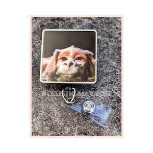 Badge Reel | Badge holder | Lanyard | Neverending | dragon dog | retro 80s movie | horse in quicksand | save the child princess | Add beads!