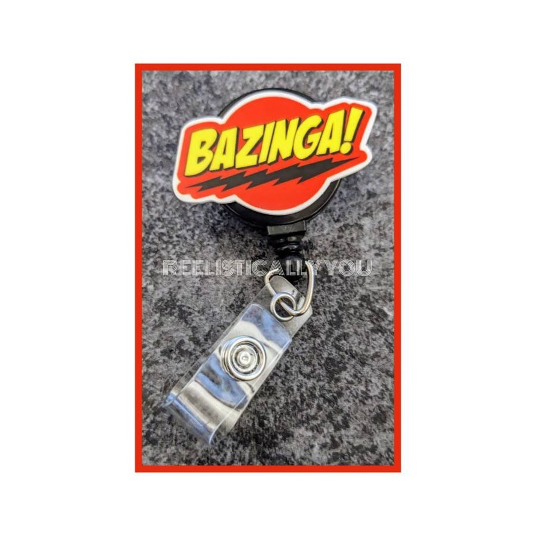 Badge Reel Badge Holder Bazanga Sound Effect Reel Lanyard Comic Book