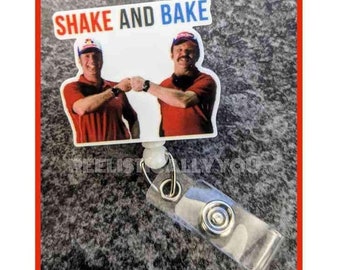 Badge Reel | Badge holder | Lanyard | Race track movie | bake | brothers | fame | fist bump hand shake | comedy | ADD beads!