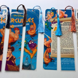 Listing #2 VHS movie bookmark sets, 6 bookmarks, book lover gift, movie lover gift, Disney movie gift movie bookmark, book club, unique gift