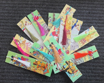 Little Golden Book Bookmark: Upcycled Vintage Book Cover with Tassel