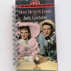 Meet Me in St Louis recycled VHS cover notebook, upcycled, repurposed, sketchbook, unique gift, purse notebook, friend gift, to do list