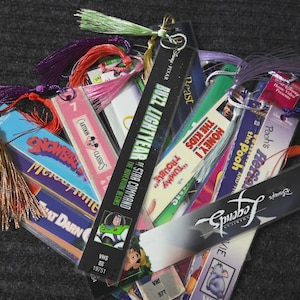 Listing #9, VHS Disney movie bookmark, book lover gift, movie lover gift, vintage movie bookmark, Disney Movie Lover