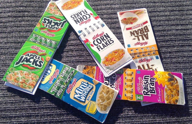 Mini Cereal Box Notebook Purse Notebook Backpack Notebook Etsy
