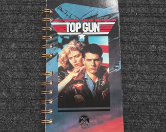 Top Gun VHS notebook, movie notepad, blank notebook, VHS cover, purse notebook, VHS cover, unique gift, movie fan gift