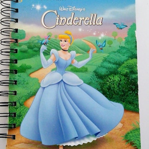 Cinderella Storybook Journal – Upcycled Disney Princess Book Turned Journal – Autograph Book, Junk Journal, Unique Gift for Dreamers