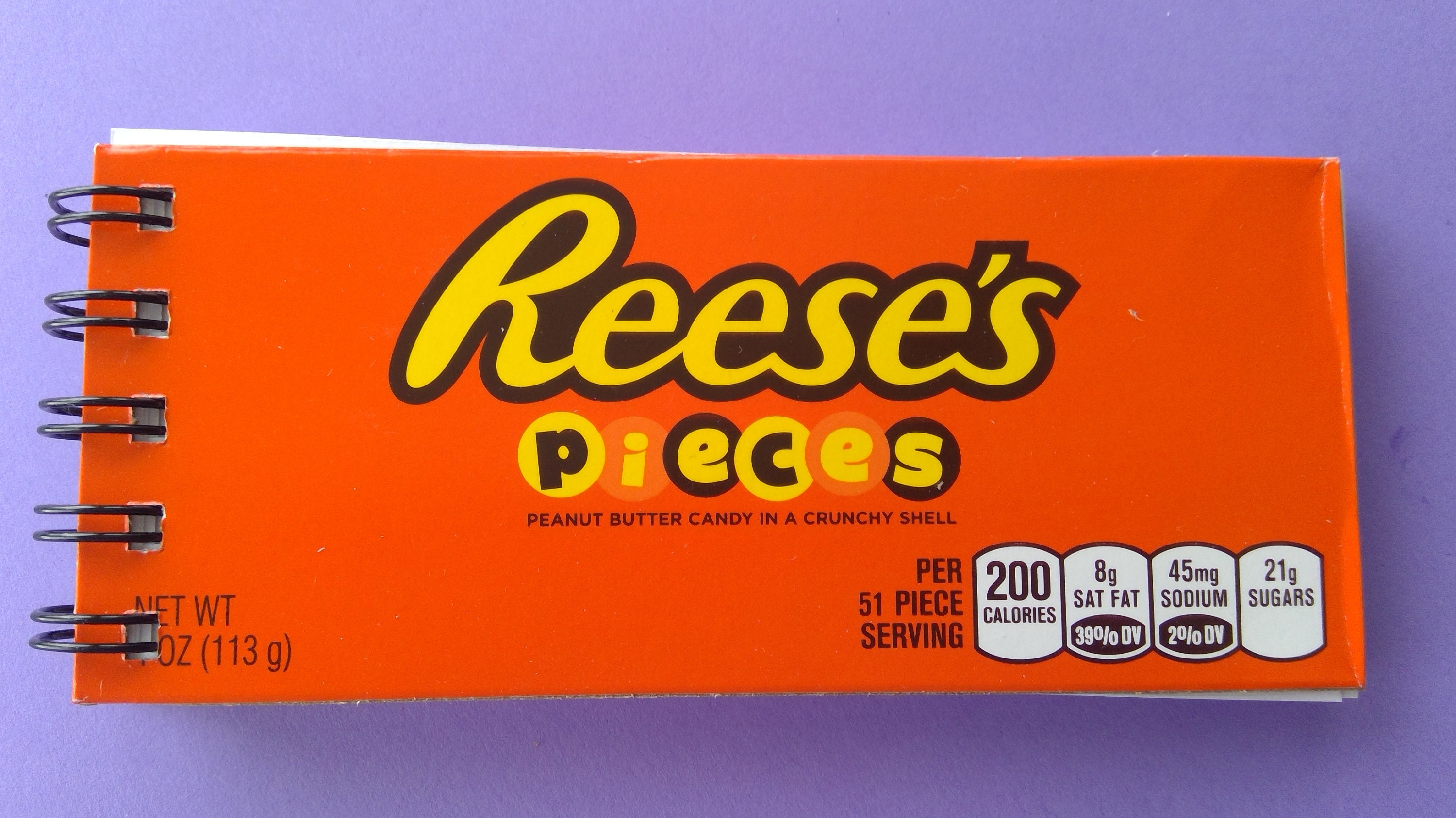 Reese's Pieces Candy Box Notebook Etsy