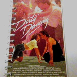 Dirty Dancing VHS Cover Notebook – Upcycled Movie Notepad, Retro 80s Film Journal, Nostalgic Gift for Movie Lovers