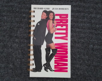 Pretty Woman VHS notebook, movie notepad, blank notebook, VHS cover, purse notebook, VHS cover, unique gift, movie fan gift