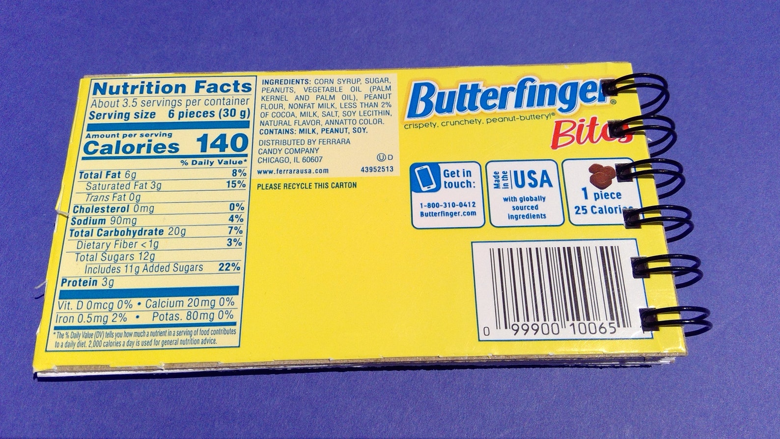 Butterfinger Candy Box Notebook Theater Candy Notebook Etsy