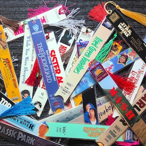 Listing #4, VHS Movie Bookmark–Upcycled Vintage Movie Cover–Unique Book Lover Gift–Book Club Favor – Retro Party Gift – Movie Night Keepsake