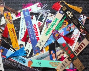 Listing #4, VHS movie bookmark, book lover gift,  lover gift, vintage movie bookmark, bookclub gift, party favor, unique gift