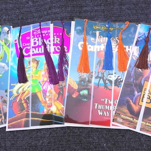 VHS or DVD Movie Bookmark Set of 3 – Upcycled Movie Covers, Book Lover Gift, Movie Fan Gift, Book Club Favor, Unique Gift Idea