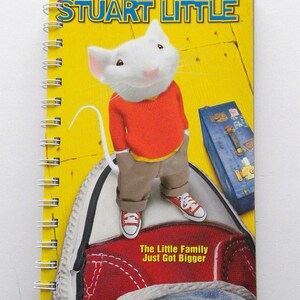 Stuart Little VHS cover notebook, movie notepad, notebook junk journal, sketchbook, unique gift, retro, sketchbook, upcycled, repurposed