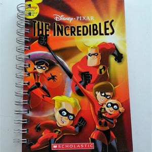 The Incredibles, storybook journal, upcycled, repurposed, journal, notebook, sketchbook,autograph book, book turned journal, blank journal