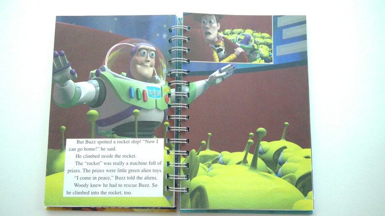 Toy Story upcycled journal notebook storybook journal blank | Etsy