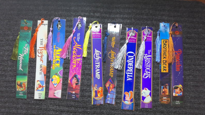 Listing 3, VHS movie bookmark, book lover gift, movie lover gift, Disney movie lover gift, vintage movie bookmark, bookclub gift image 3
