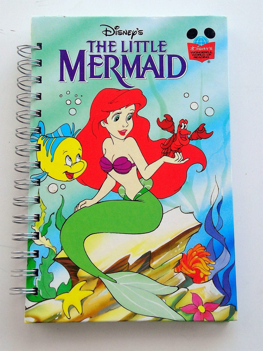 The Little Mermaid Storybook Journal Upcycled Repurposed - Etsy