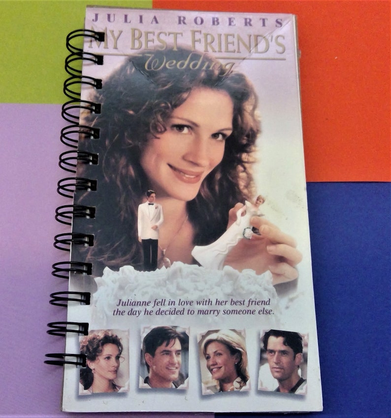 My Best Friends Wedding VHS notebook movie notepad blank