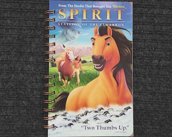 Spirit VHS Cover Notebook: Repurposed Movie Notepad