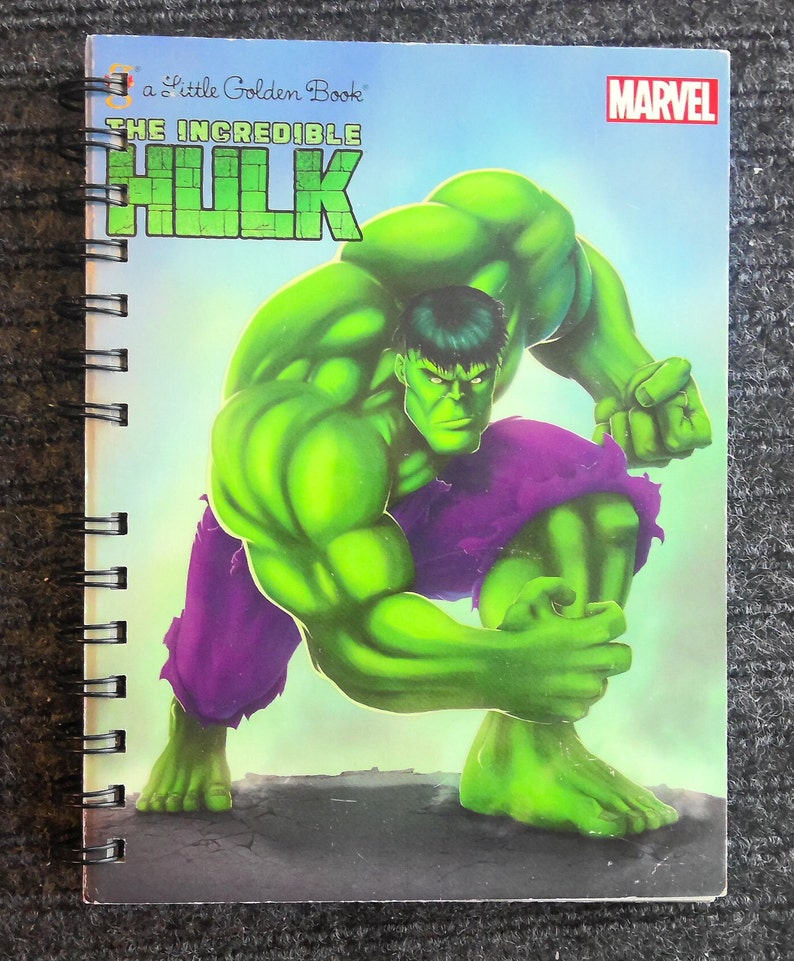 The Incredible Hulk, Storybook Journal, Repurposed, Recycled Book ...