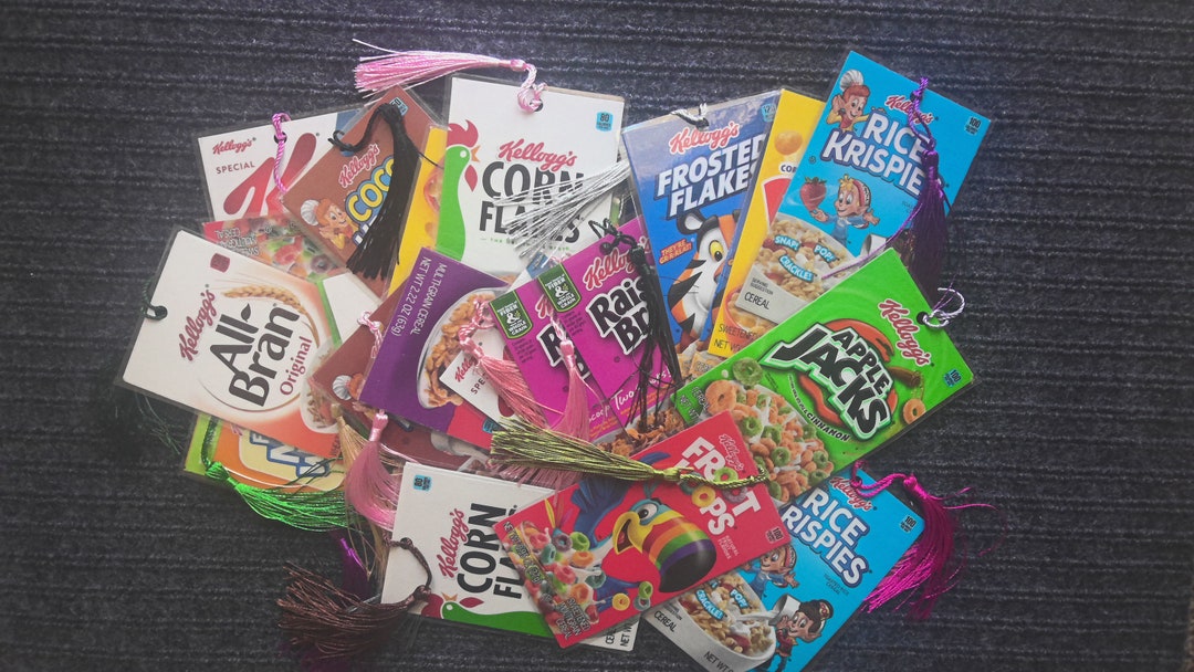 Cereal Box Bookmark, Book Lover Gift, Cereal Lover Bookmark, Reader