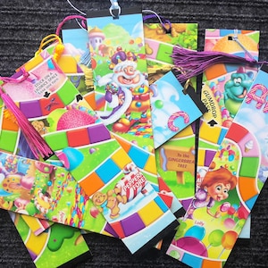 Candyland game board bookmark,  book lover gift, Reader lover, game lover  book bookmark