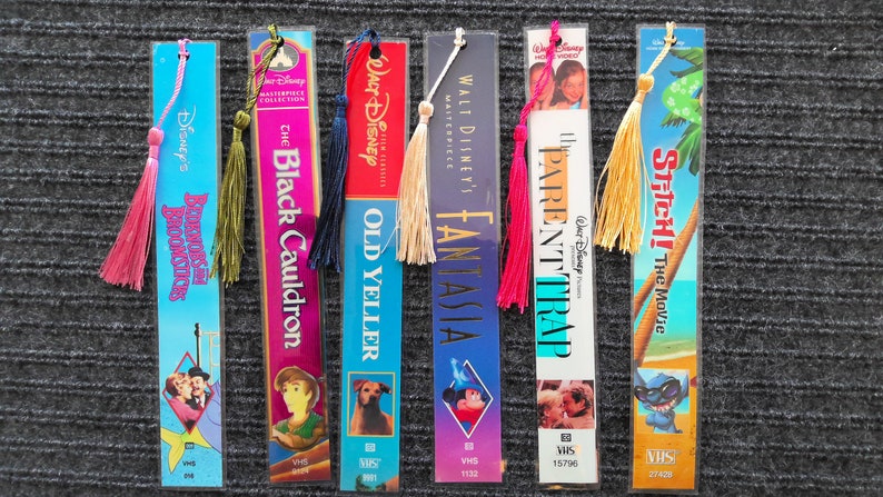 Listing 3, VHS movie bookmark, book lover gift, movie lover gift, Disney movie lover gift, vintage movie bookmark, bookclub gift image 6