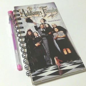 The Addams Family VHS notebook, movie notepad
