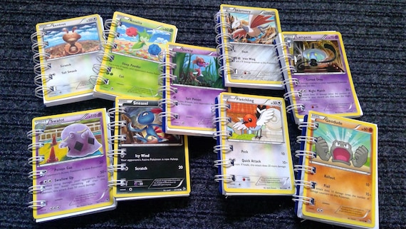 Pokemon Notebook Upcycled Trading Cards, Mini Notebook, Custom Gift & Party  Favor for Pokmon Fans, Small Notebook for Purse or Backpack - Etsy