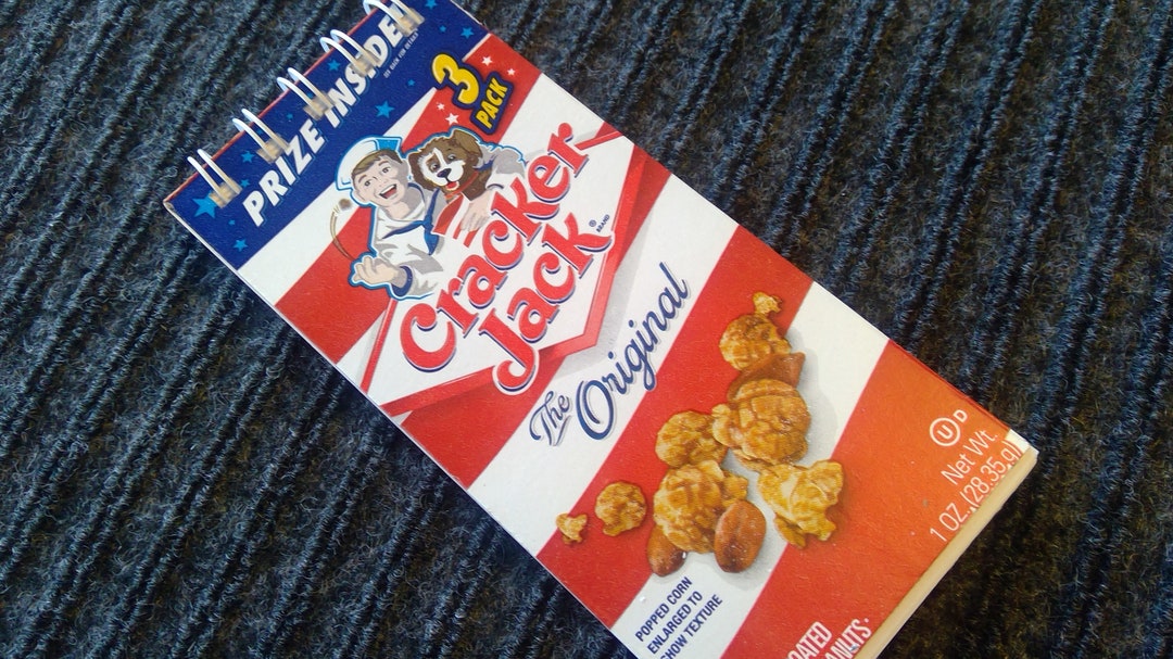 Cracker Jack Candy Box Notebook Theater Candy Notebook Junk Etsy