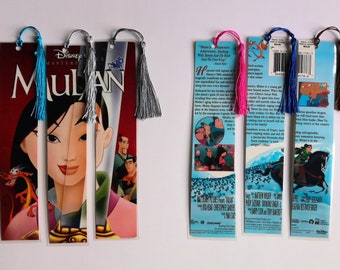 Listing #2 VHS movie bookmark sets, 6 bookmarks, book lover gift, movie lover gift, Disney movie gift movie bookmark, book club, unique gift