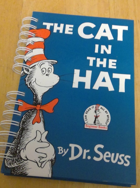 The Cat In The Hat storybook journal dr seuss journal blank Etsy