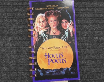 Hocus Pocus recycled VHS or DVD notebook, upcycled, repurposed, unique gift, vhs movie, sketchbook, Halloween  gift, friend gift