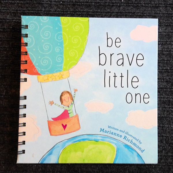 Be Brave Little One, recycled book journal, storybook journal, baby book, upcycled book, repurposed journal, children's journal