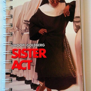 Sister Act VHS notebook junk journal, movie lover gift, friendship notebook, VHS movie, purse notebook, to do list, unique gift, upcycled