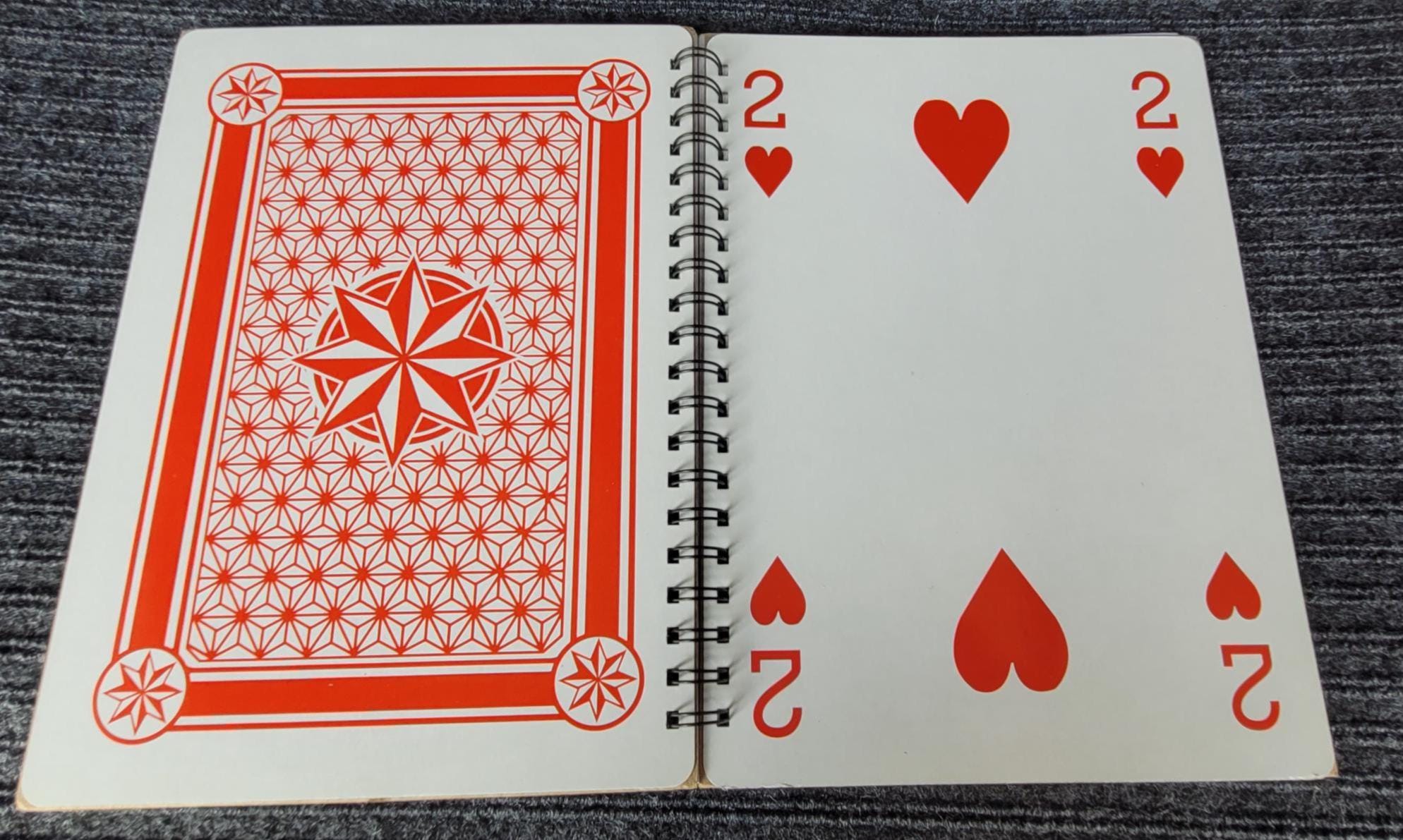 Jumbo Playing Card Notebook – Upcycled Game Board Journal, Handmade ...
