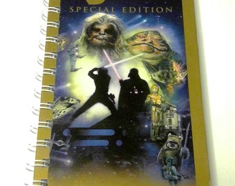 Return of the Jedi, Star Wars  VHS notebook, movie notepad junk journal