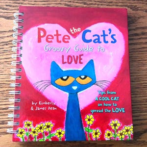 Pete the Cat Upcycled Journal: Groovy Guide to Love, Wirebound Notebook