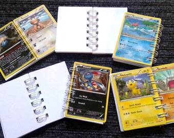 10 carnets Pokémon, petit carnet, cartes Pokémon recyclées, faveur de fête,  cartes à collectionner, cadeau unique, cadeau de classe, fête  d'anniversaire, cadeau -  Canada