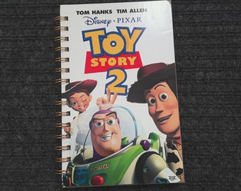 Toy Story 2 VHS cover notebook, movie notepad, blank notebook, autograph book, disney lover gift, childhood gift, nostalgic