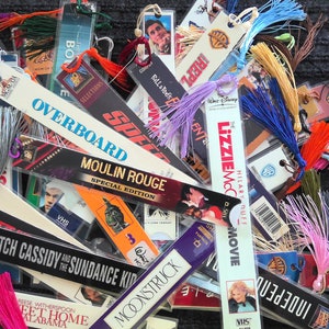 Listing #2, VHS movie bookmark, book lover gift, movie lover gift, vintage movie bookmark, bookclub gift, incentive prize, unique gift