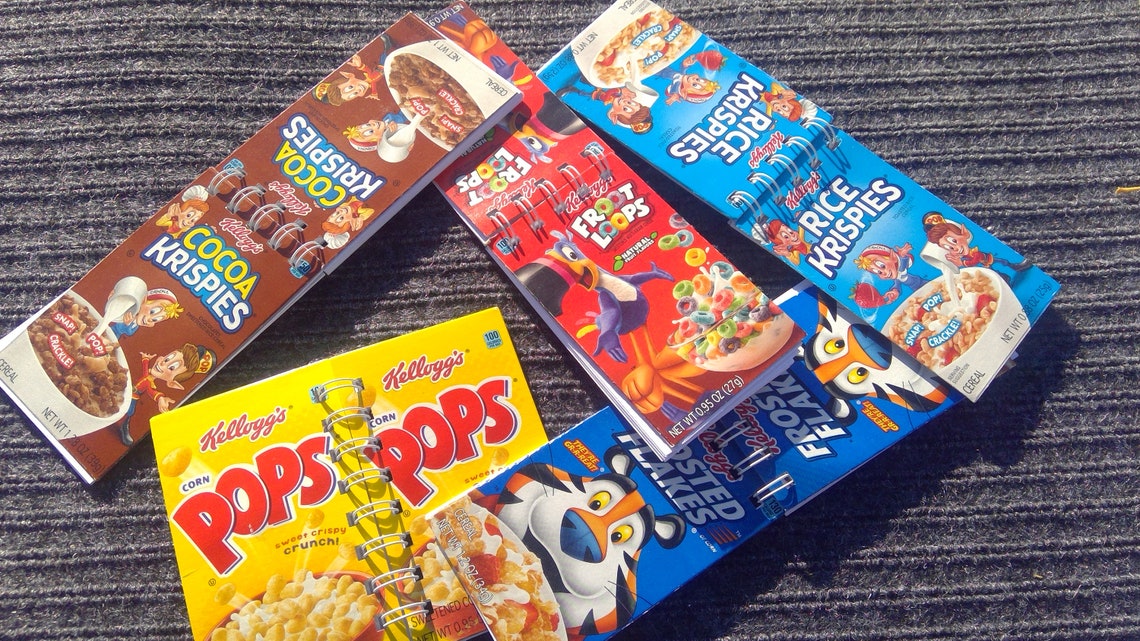 Mini Cereal Box Notebook Purse Notebook Backpack Notebook Etsy
