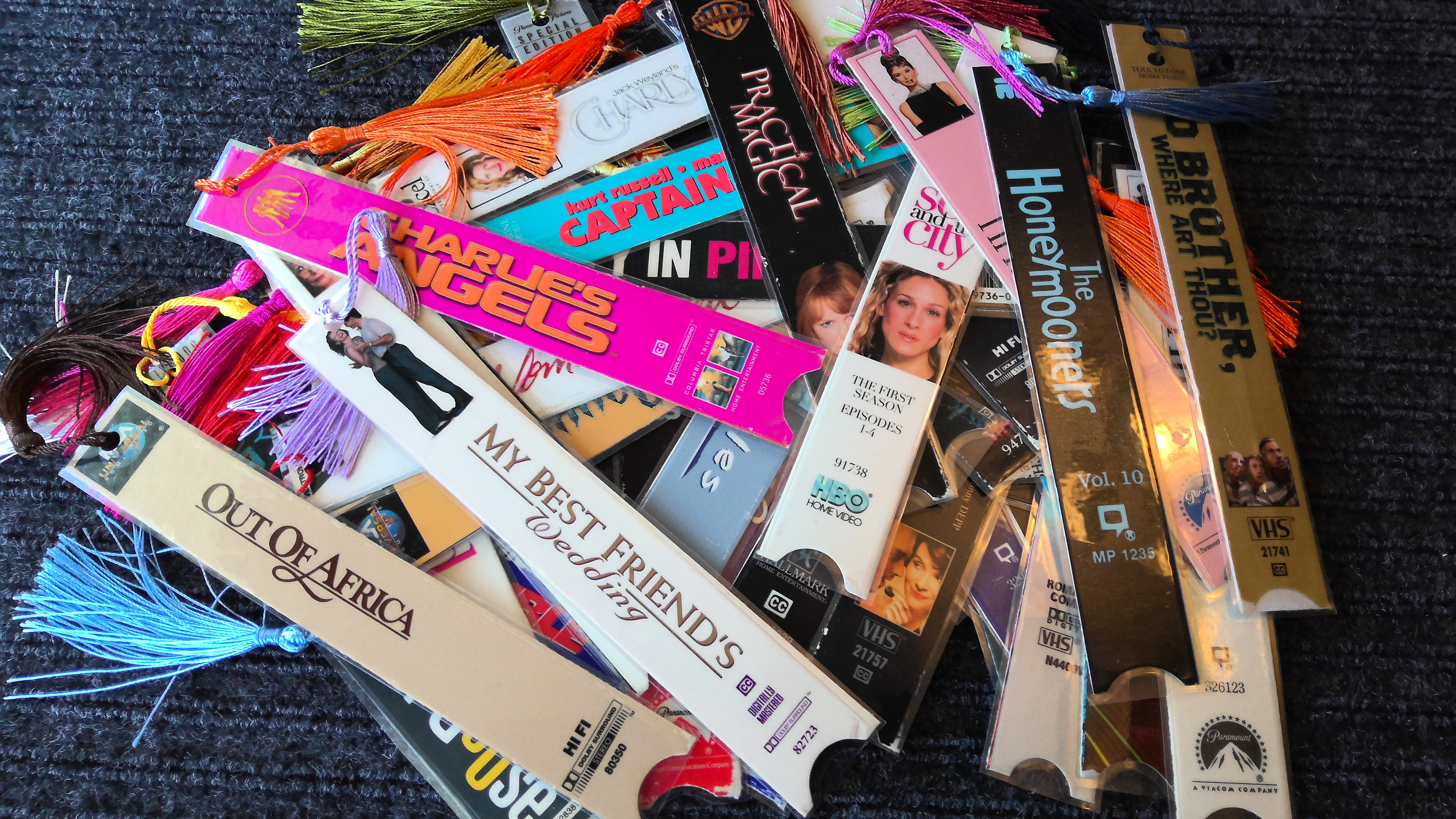 Listing #11, VHS Movie Bookmark, Upcycled Vintage Movie Cover, Book Lover Gift, Movie Fan Gift, Unique Recycled Bookmark