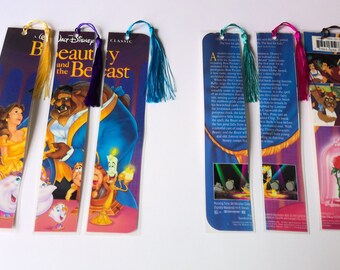 Listing #1, VHS movie bookmark sets, book lover gift, movie lover gift, Disney movie lover gift, movie bookmark, book club gift, unique gift